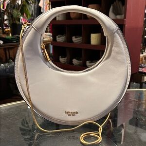 Kate Spade Leather Black/White Expo Top Handle Crossbody Bag.
